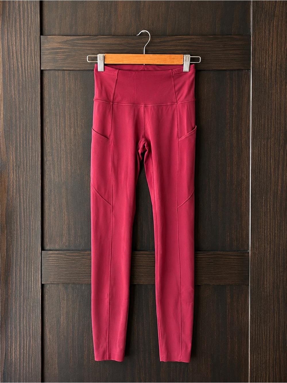 lululemon athletica Berry Red High-Rise Leggings